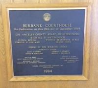 Burbank Court Dedication Plaque